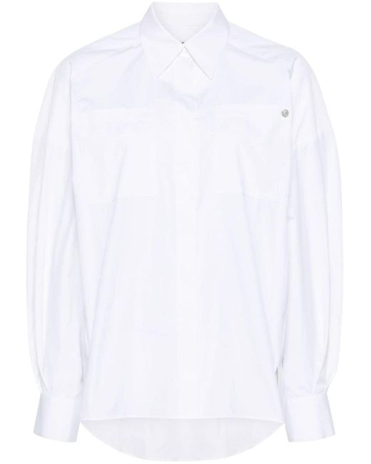A.P.C. White Warvol Poplin Shirt