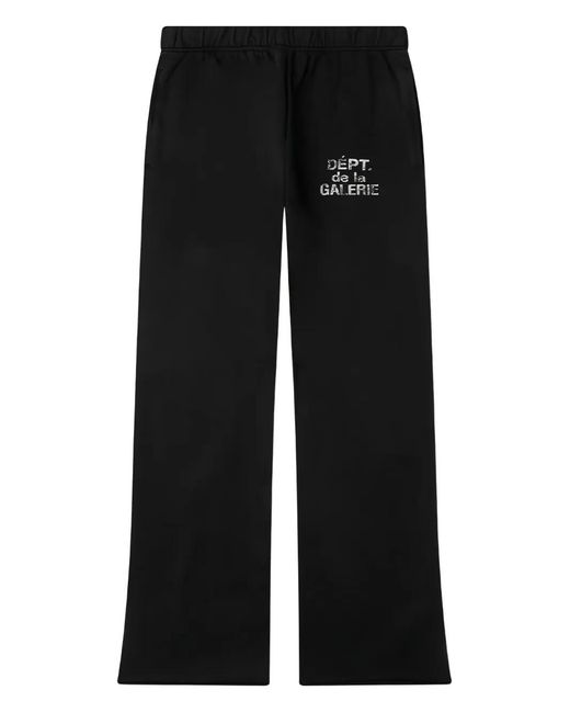 GALLERY DEPT. Black Logo-Print Track Pants