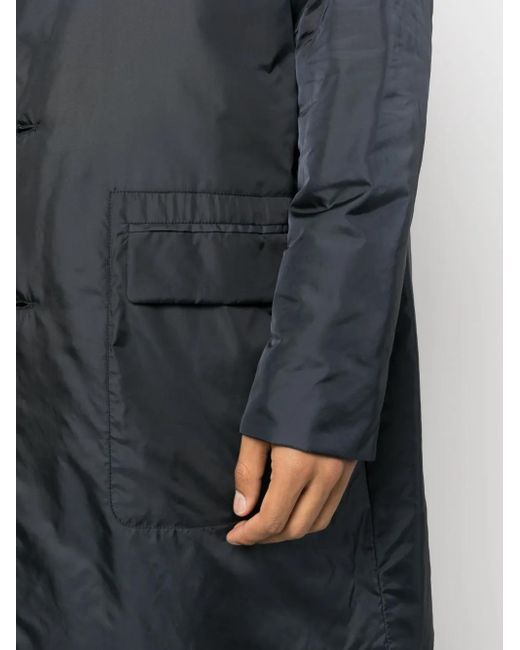 Aspesi Blue Padded Long Coat for men