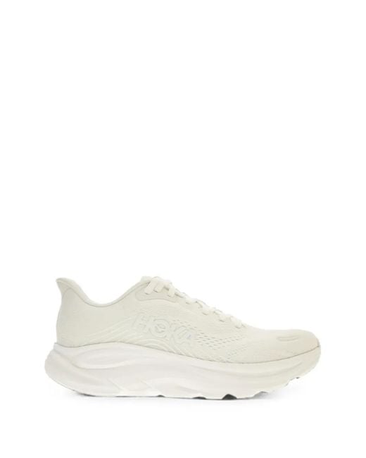 Hoka One One White Clifton 11 Sneakers