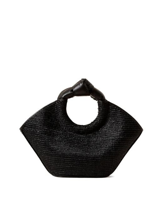 Hereu Black Knot-Detail Tote Bag