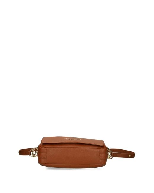 Love Moschino Brown Logo-Detail Shoulder Bag