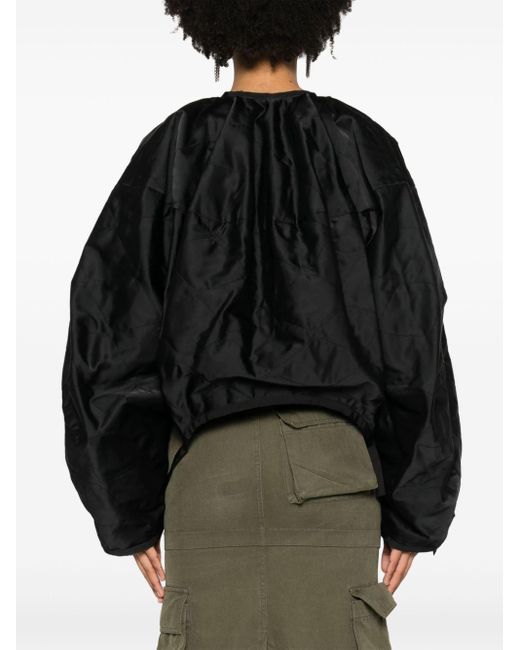 Sacai Black Quilted Bomber Jacket