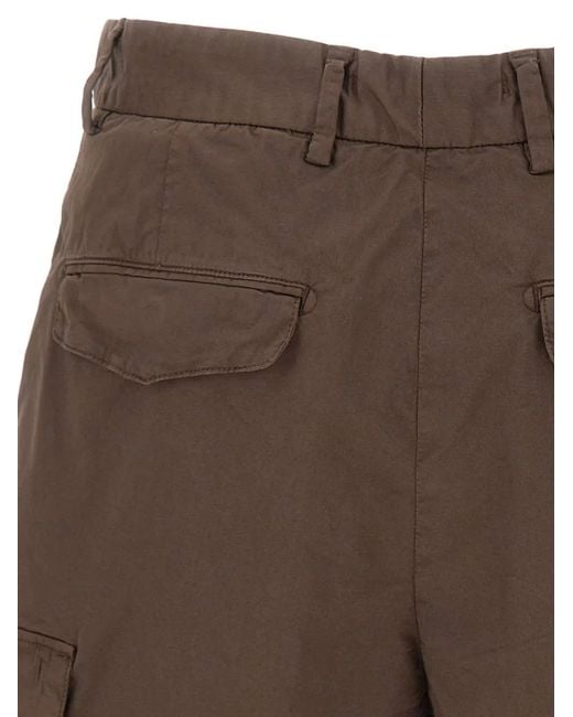 Myths Brown Cargo Shorts for men