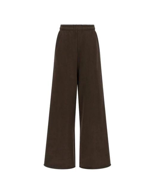 Entire studios Brown Full Raw-Cut Track Pants