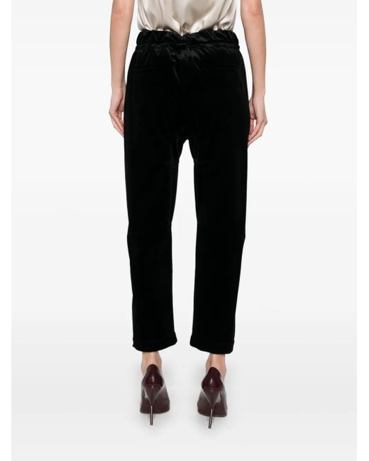 Brunello Cucinelli ベルベット パンツ Black