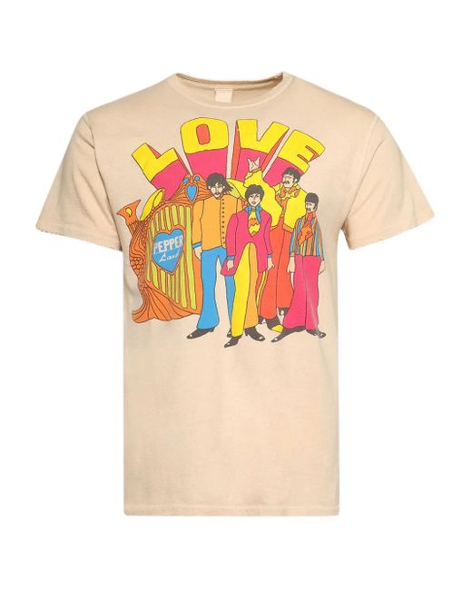 T-Shirt Con Grafica di MadeWorn in Natural