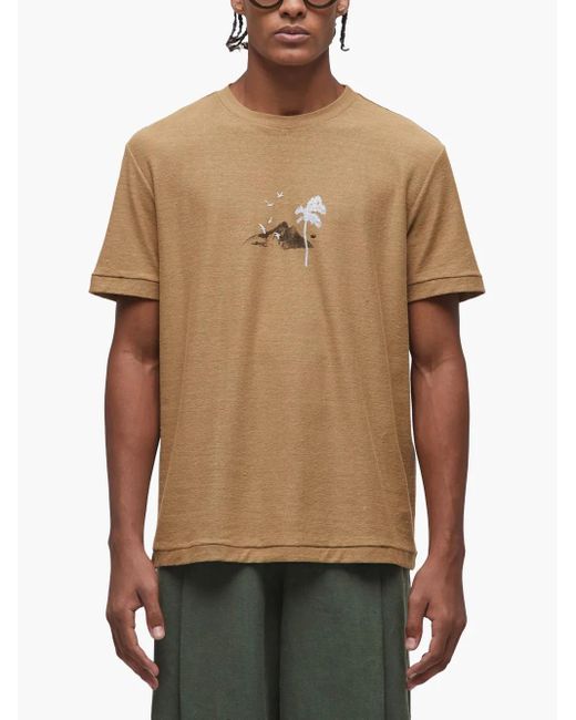 Osklen Natural Juta Painting Rio T-Shirt for men