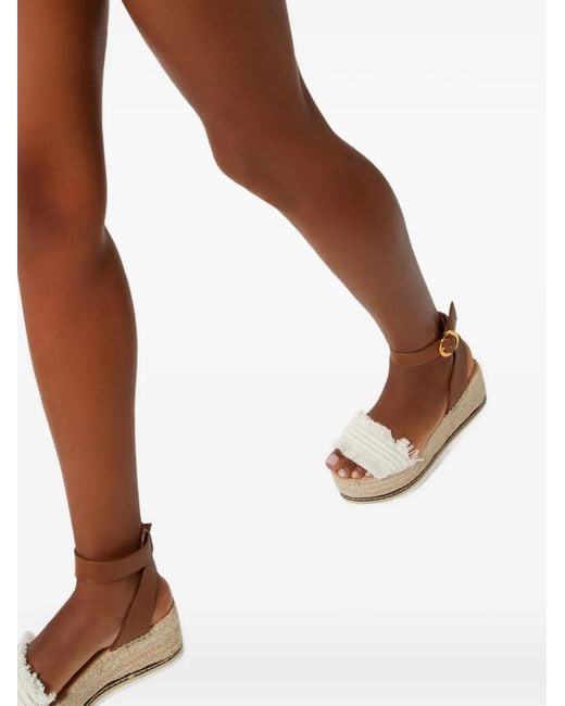 Odissi Natural Espadrilles Lily À Semelle Semi-Compensée