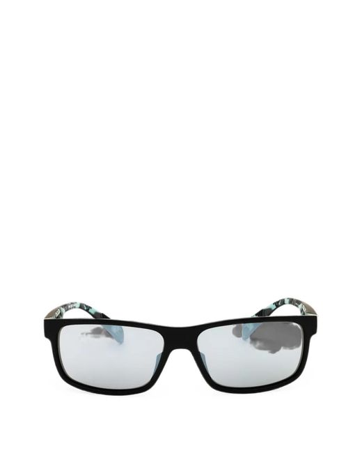 Adidas Black Rectangle-Frame Sunglasses for men