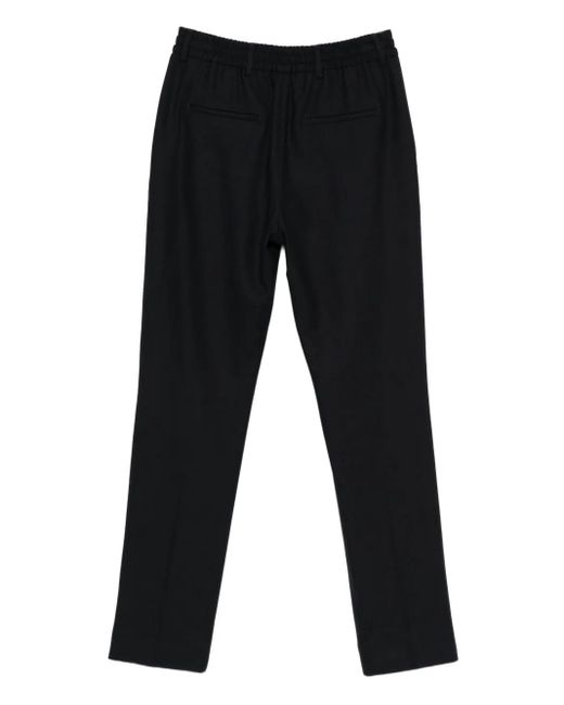 Eleventy Black Drawstring Trousers