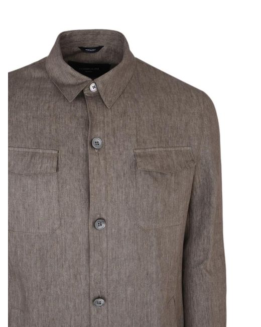 Tombolini Brown Zero Gravity Shirt Jacket for men