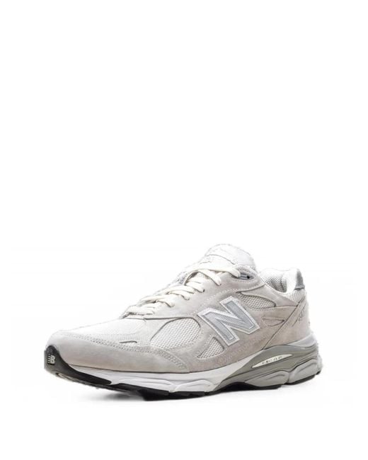New Balance White X Kith 990V3 Sneakers for men