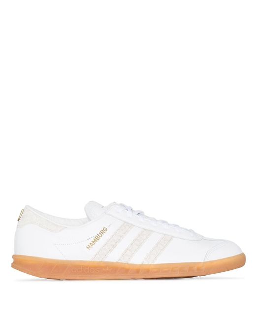 Adidas White Hamburg Fish Market Low-top Sneakers for men