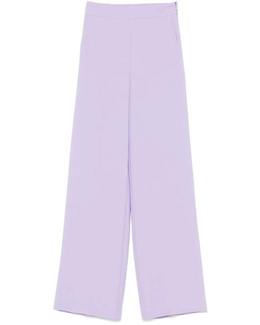 Patrizia Pepe Purple Crepe Trousers