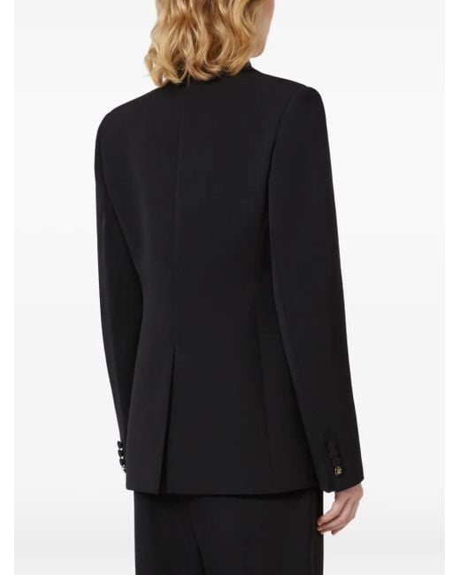 Max Mara Black Wool Gabardine Blazer