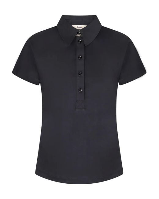 Polo De Manga Corta Herno de color Black