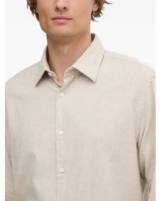Boss White Button-Down Shirt for men