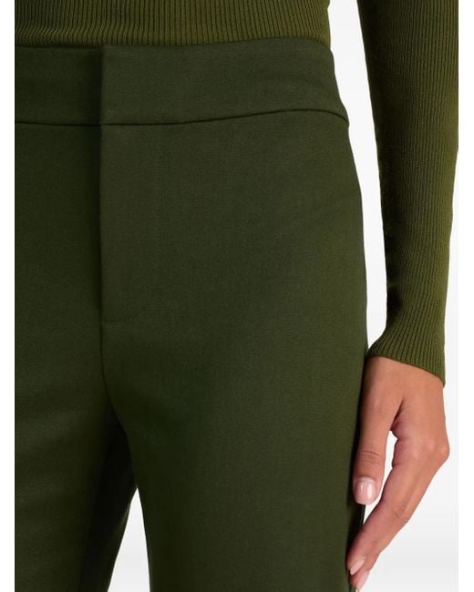Alice + Olivia Green Andrew Flared Trousers