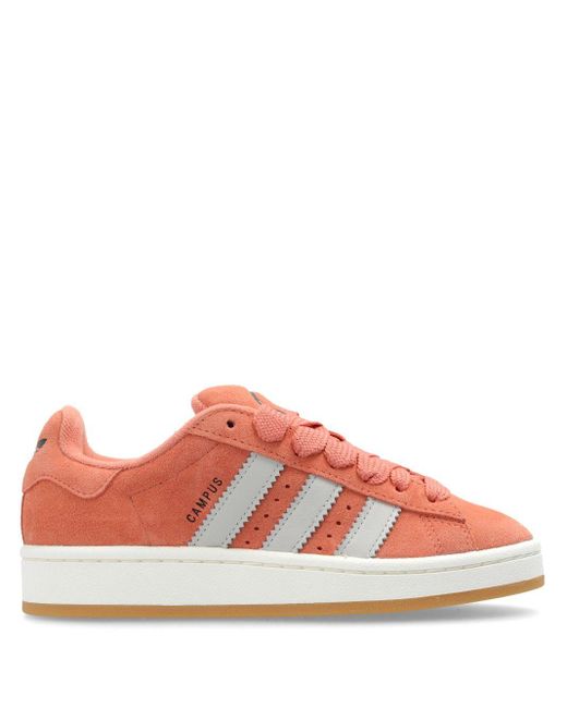 Adidas Pink Lace-up Suede Sneakers