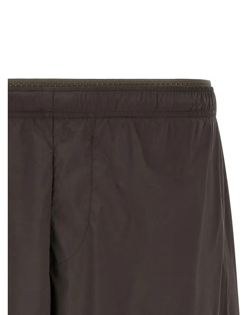 Satisfy Gray Techsilk Wide-Leg Shorts for men