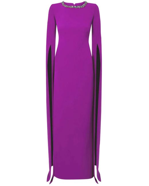 Safiyaa Purple Talina Maxikleid