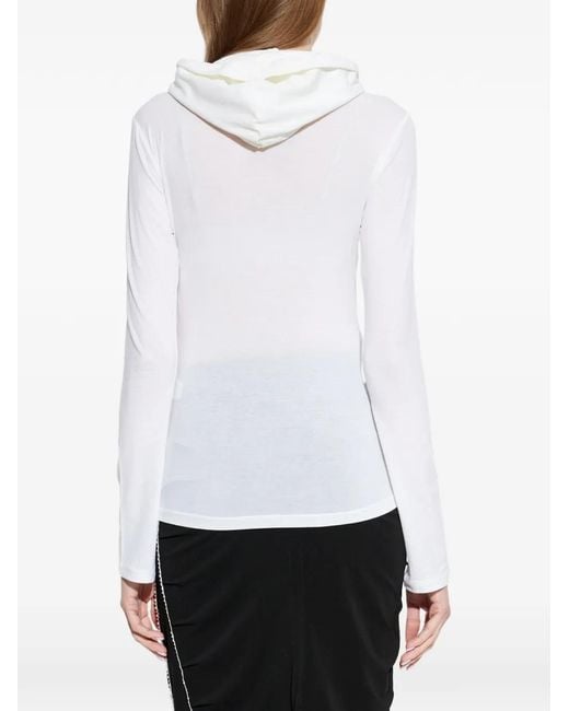 AVAVAV White Skeleton Hooded Top