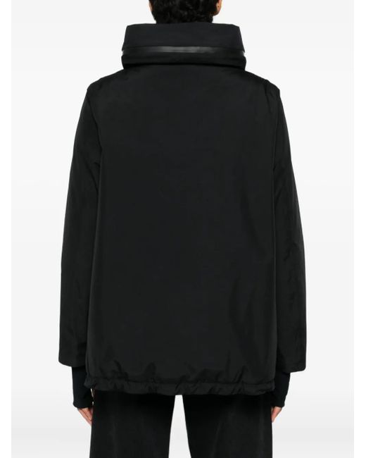 Herno Black Zip Hooded Jacket