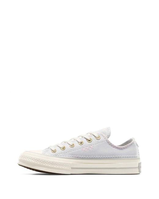 Converse White Chuck 70 Crafted Stitching Ox Trainers