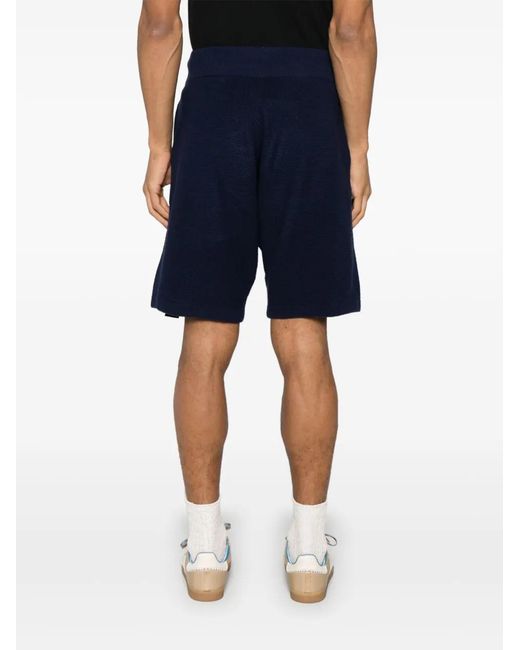 Aspesi Blue Knitted Shorts for men