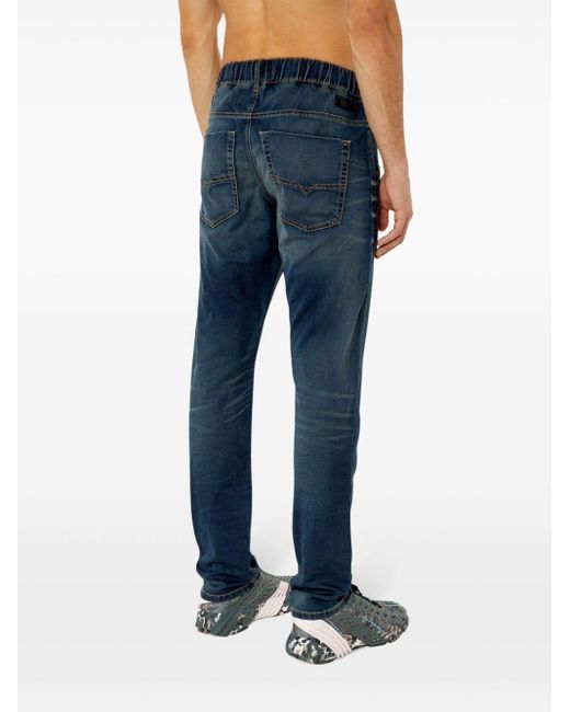 DIESEL Blue D-krooley Low-rise Jeans for men