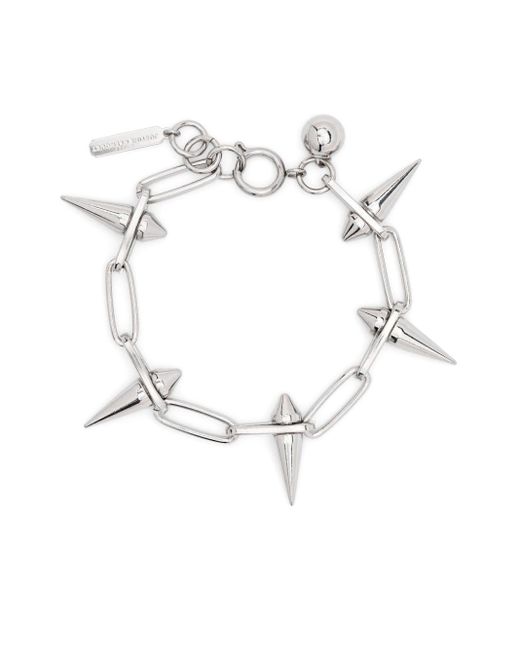 Justine Clenquet White James Spiked-chain Bracelet