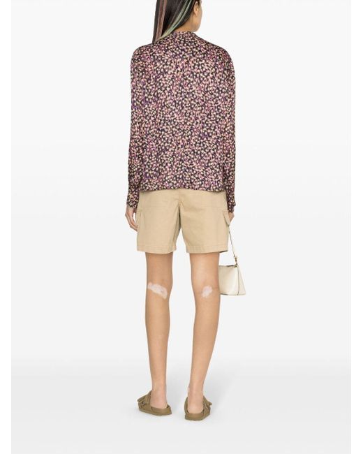 Short Lisette en coton à poches cargo Isabel Marant en coloris Natural