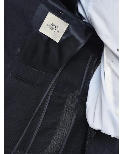 Corneliani Blue Single-Breasted Blazer for men