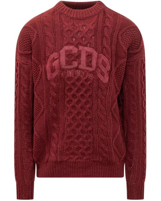 Gcds Red Logo Jumper for men