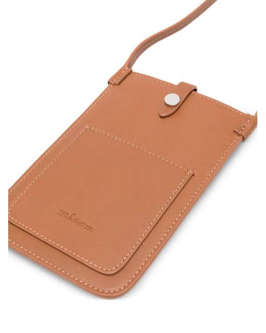 Kiton Brown Leather Cross Body Bag