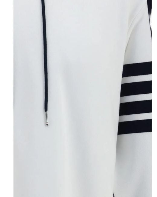 Thom Browne Black 4-Bar Colorblock Hoodie for men