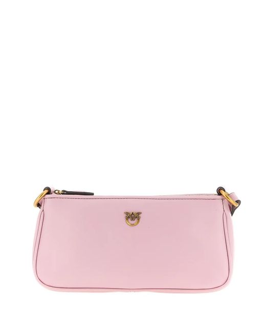 Pinko Pink Mini Half Moon Cross Body Bag