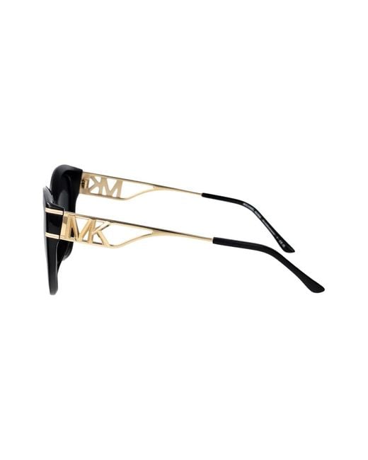 Michael Kors Black Round-Frame Sunglasses