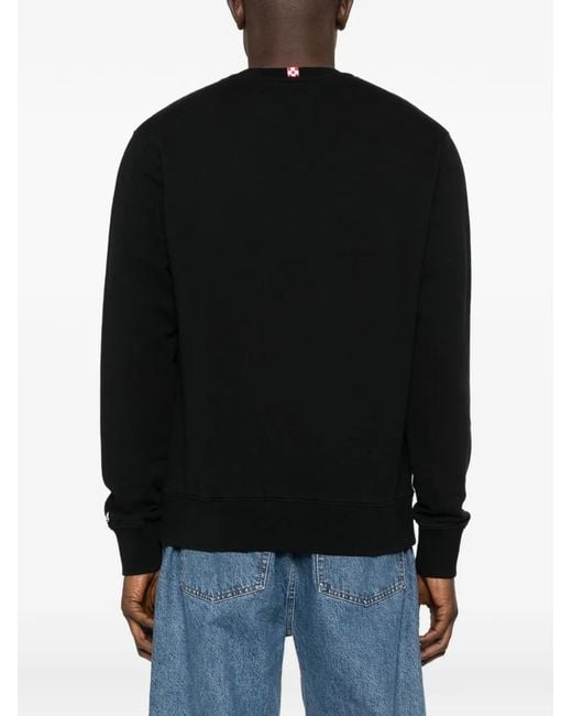Mc2 Saint Barth Black Soho N Light Crew-Neck Sweatshirt for men