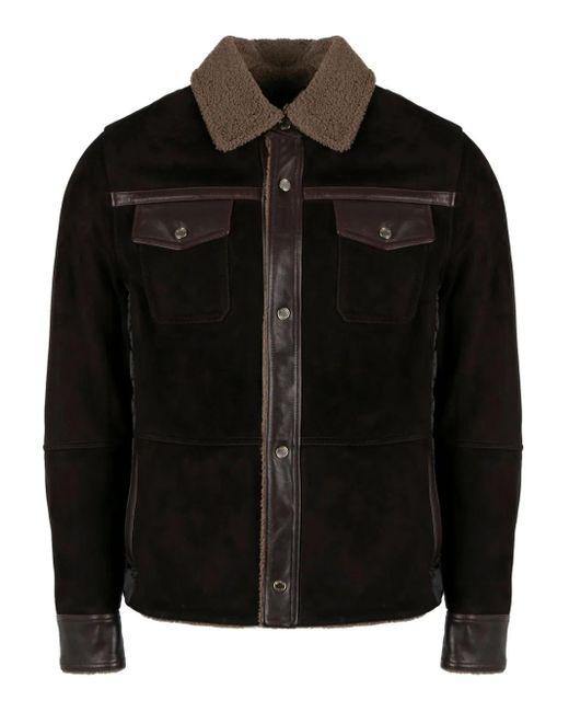 Moorer Duilio Jacke aus Wildleder in Black für Herren