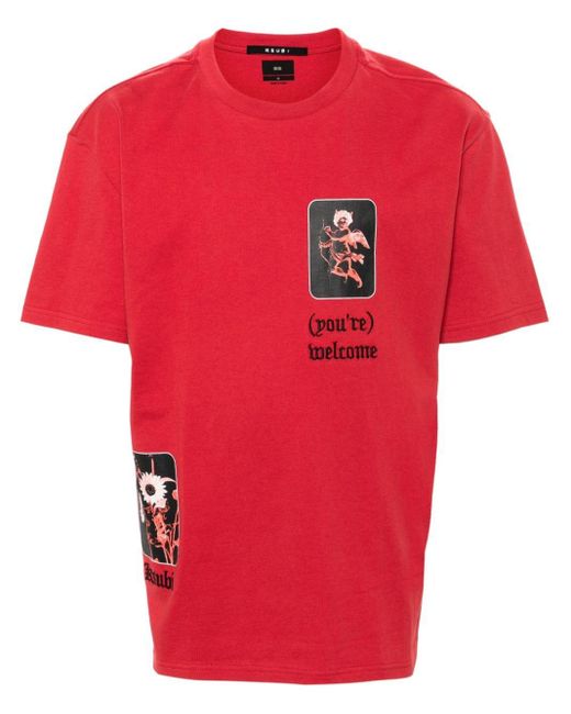 Ksubi Red Icons Biggie Cotton T-shirt for men