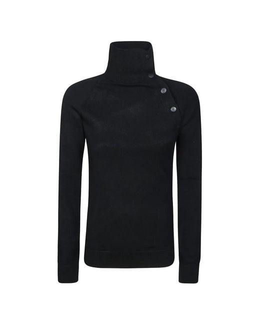 Dondup Black Button-Detailed Sweater