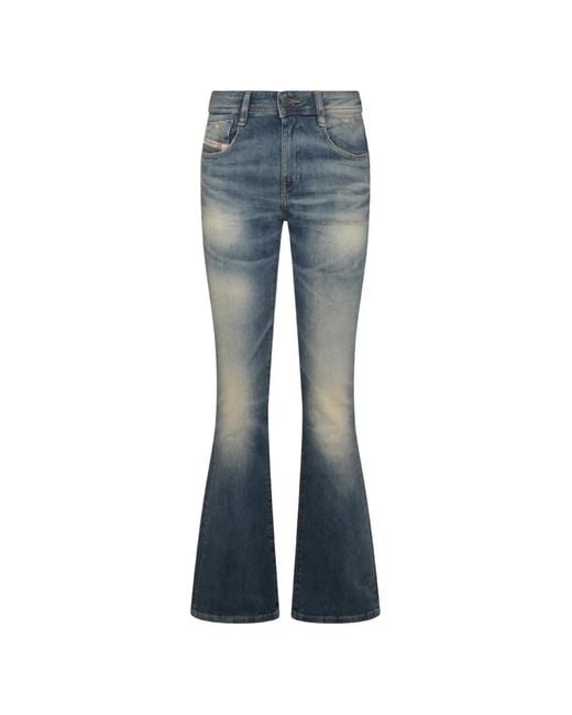 DIESEL Blue 1969 D-Ebbey Bootcut Low-Waist Jeans