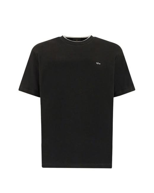 Paul & Shark Black Logo T-Shirt for men