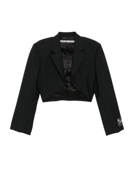 Alexander Wang Black Logo-Patch Blazer