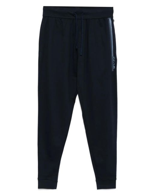 Boss Blue Logo-Print Track Pants for men