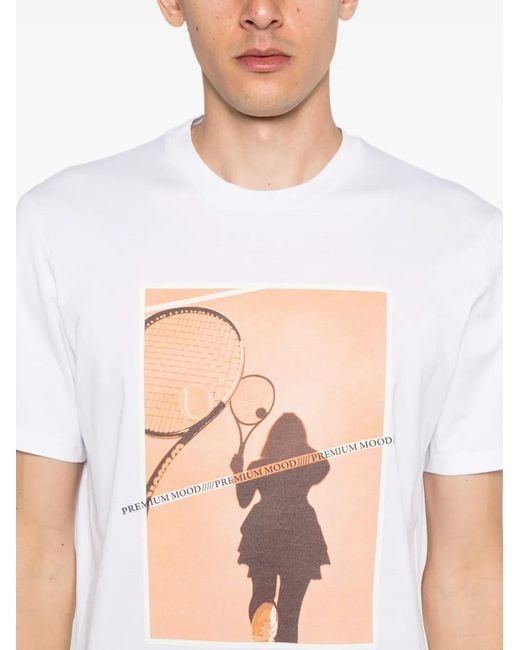 Pmds White Shadow Crew-Neck T-Shirt for men