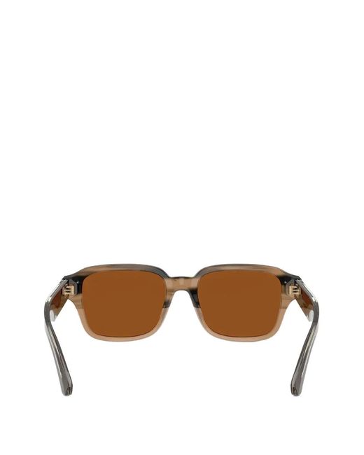 Burberry Brown Square-Frame Sunglasses for men
