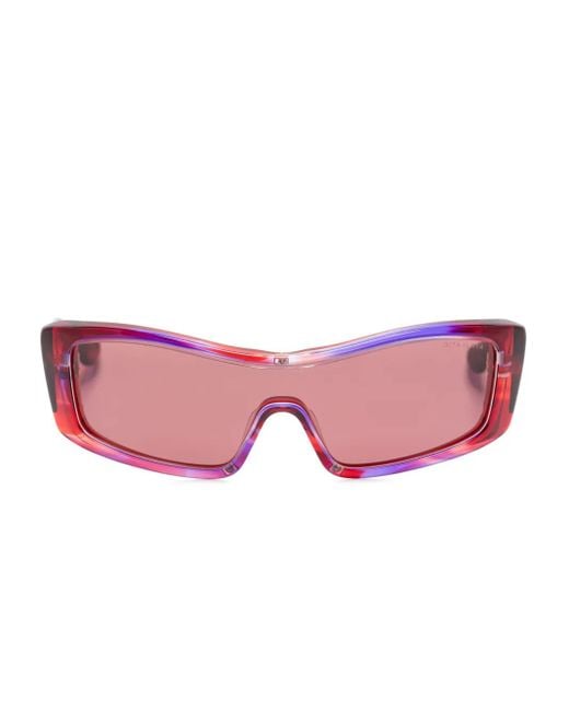 Occhiali Da Sole Oversize di Dita Eyewear in Pink
